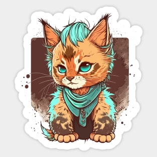 Cool Kitten Sticker